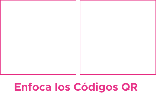 Mira de enfoque códigos QR